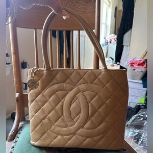 Chanel Medallion Tote Beige
